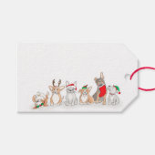 Cute puppies kerstcadeaulabels cadeaulabel (Voorkant (Horizontaal))