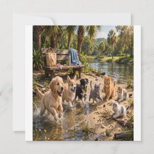 Cute Puppies & Kittens Riverside Avontuur Kaart