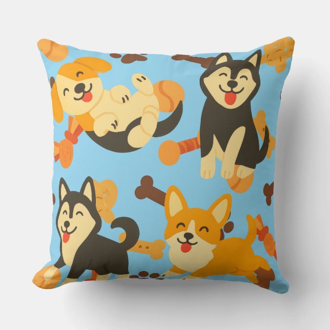Cute Puppies Kussen (Voorkant)