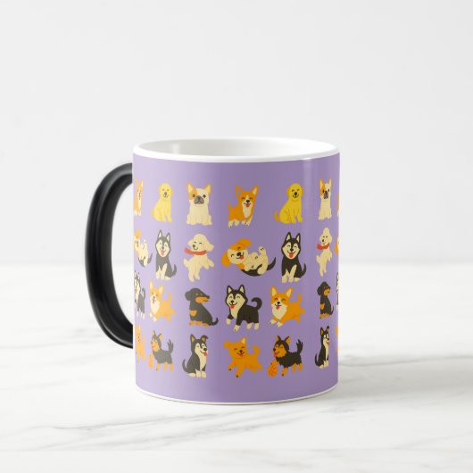 Cute Puppies Magische Mok (Voorkant links)