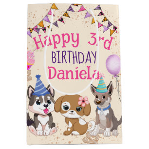 Cute puppies puppy party medium cadeauzakje