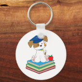 Cute Puppy Afstuderen Sleutelhanger (Voorkant)