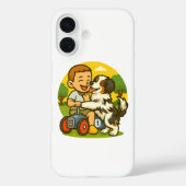 Cute Puppy and Kid Playtime Case-Mate iPhone Case (Achterkant)