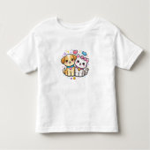 Cute Puppy and Kitty Y2K Kids Tee Kinder Shirts (Voorkant)