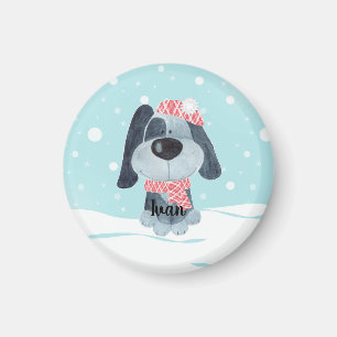 Cute puppy, baby magneet