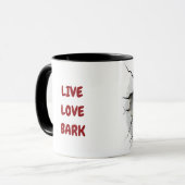 Cute puppy background mok (Voorkant links)