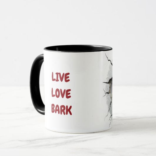 Cute puppy background mok (Voorkant links)