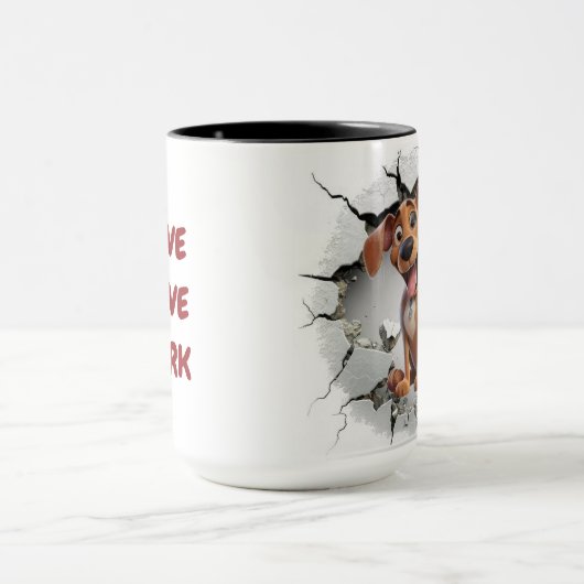 Cute puppy background mok (Midden)