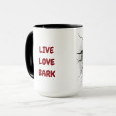 Cute puppy background mok (Voorkant links)