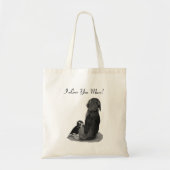Cute puppy beagle die mam beuzelt tote bag (Voorkant)