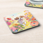 Cute Puppy Bier Onderzetter (Linkerzijde)