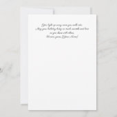 Cute Puppy Birthday Card with Flowers Kaart (Achterkant)