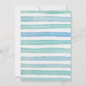 Cute Puppy Birthday Invitation Kaart (Achterkant)