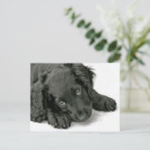 Cute Puppy briefkaart (Staand voorkant)
