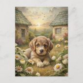 Cute Puppy Briefkaart (Voorkant)