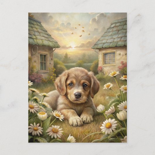 Cute Puppy Briefkaart (Voorkant)