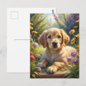 Cute Puppy Briefkaart (Voorkant / Achterkant)