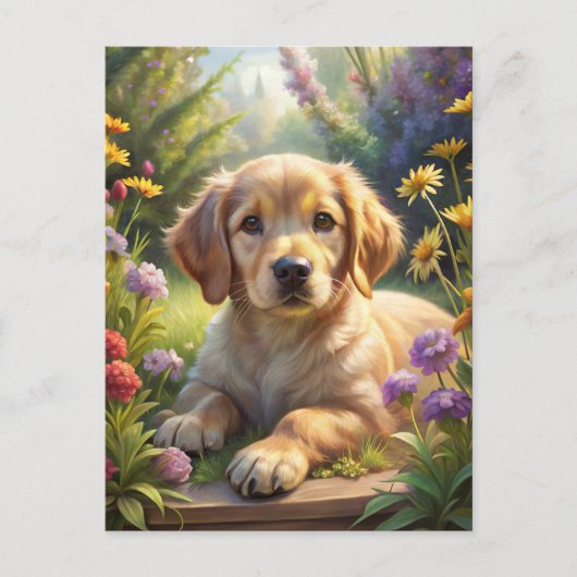 Cute Puppy Briefkaart (Voorkant)