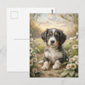 Cute Puppy Briefkaart (Voorkant / Achterkant)