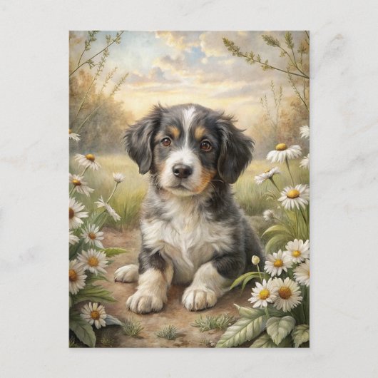 Cute Puppy Briefkaart (Voorkant)
