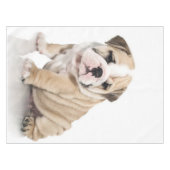 Cute Puppy Bulldog Sad Tafelkleed (Voorkant (Horizontaal))