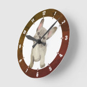   Cute Puppy Bulldog Wall klok (Hoek)