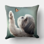 Cute Puppy & Butterfly Decorative Throw Pillow  Kussen (Achterkant)
