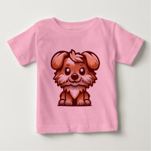 Cute puppy cartoon baby T-shirt