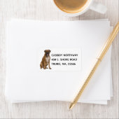 Cute Puppy Cartoon Dog Lover Boxer Etiket (Insitu)