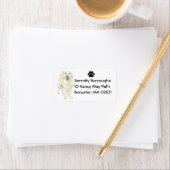 Cute Puppy Cartoon Dog Mam Golden Retriever Etiket (Insitu)