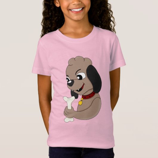 Cute puppy cartoon T-Shirt (Voorkant)