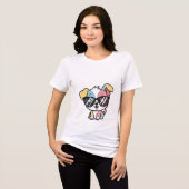 cute puppy cartoon t-shirt (Voorkant volledig)