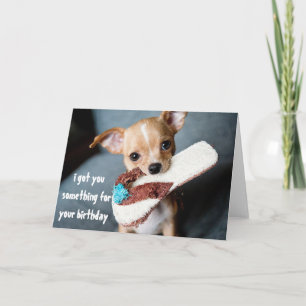 Cute Puppy Chihuahua Birthday uit Dog Kaart