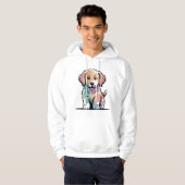 Cute Puppy Design Hoodie (Voorkant volledig)