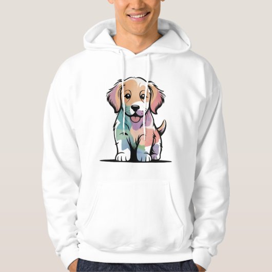 Cute Puppy Design Hoodie (Voorkant)