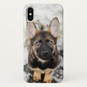 Cute Puppy die omhoog kijkt Case-Mate iPhone Case (Achterkant)