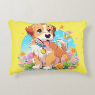 Cute Puppy Dog Accent Kussen