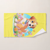 Cute Puppy Dog Bad Handdoek (Handdoek)