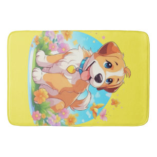 Cute Puppy Dog Badmat