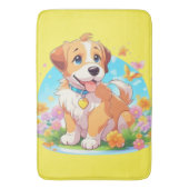 Cute Puppy Dog Badmat (Voorkant Verticaal)