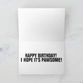 CUTE PUPPY DOG BIRTHDAY KAART (Binnen)