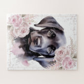 Cute Puppy Dog Black Labrador Retriever Legpuzzel (Horizontaal)
