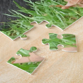 Cute Puppy Dog Black Labrador Retriever Legpuzzel (Zijkant)