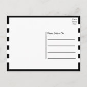Cute Puppy Dog Black White Cartoon Pug Hartelijk d Briefkaart (Achterkant)