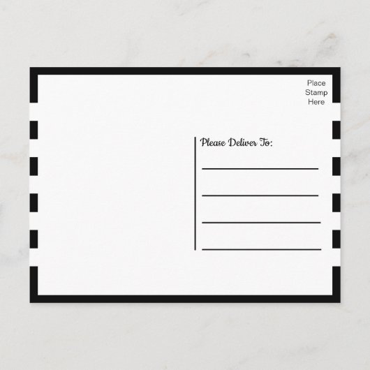 Cute Puppy Dog Black White Cartoon Pug Hartelijk d Briefkaart (Achterkant)