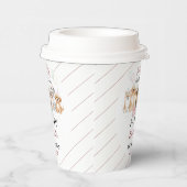 Cute Puppy Dog Boy 1st Birthday | Pawty Time First Papieren Bekers (Rechts)