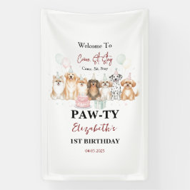 Cute Puppy Dog Boy 1st Birthday | Pawty Time First Spandoek