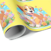 Cute Puppy Dog Cadeaupapier (Rol Hoek)