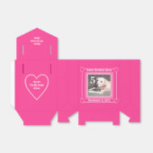 Cute Puppy Dog Foto Birthday Nummer 5 Roze Bedankdoosjes (Uitgevouwen)