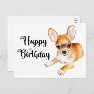 Cute Puppy Dog Funny Chihuahua Birthday Briefkaart